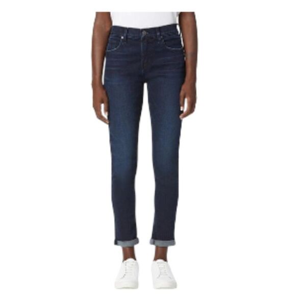 Hudson Jeans Lana Boyfriend Rolled-Hem Ankle Baby Tonight 25 NWT - Picture 1 of 1